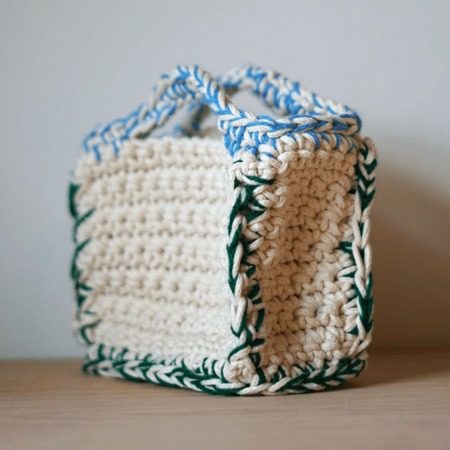 Crochet Bag - Blue/Green