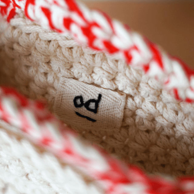 Crochet Bag - Red/Mauve
