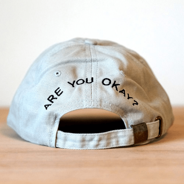 Are You Okay? Cap - Washed Cotton Stone